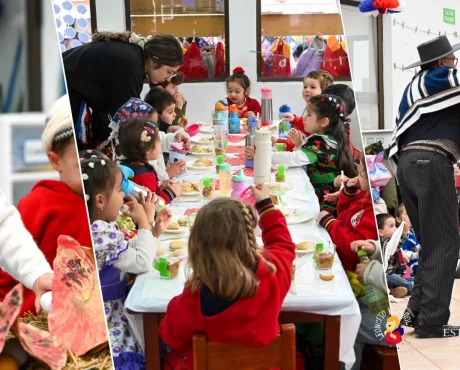 Juegos típicos, sabores chilenos, música y actividades educativas fueron protagonistas de una entretenida mañana para los alumnos del Jardín Infantil Leoncito Español.
