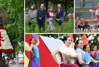 Con un programa lleno de presentaciones artísticas, deportivas y momentos solemnes, el Estadio Español celebró el Día de la Hispanidad.