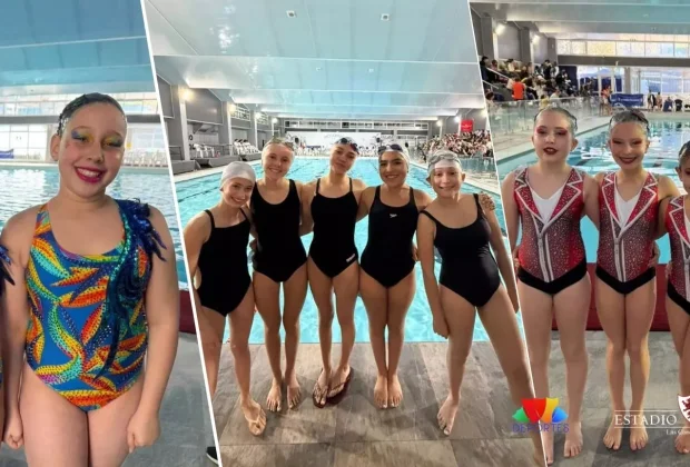 Podios, avances técnicos y nuevas experiencias marcaron la participación de las nadadoras iniciantes de Estadio Español en esta exigente competencia.