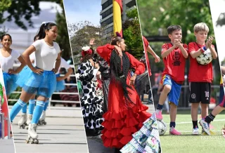 Una sevillana masiva, actividades infantiles, tradiciones españolas y espectáculos musicales marcaron una celebración dedicada a las familias de Estadio Español.