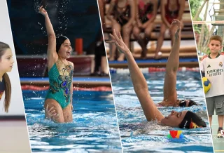 Partidos de voleibol, actividades de baloncesto, una entretenida clase de Gimnasia Funcional y la presentación de Natación Artística sumaron deporte a la celebración.