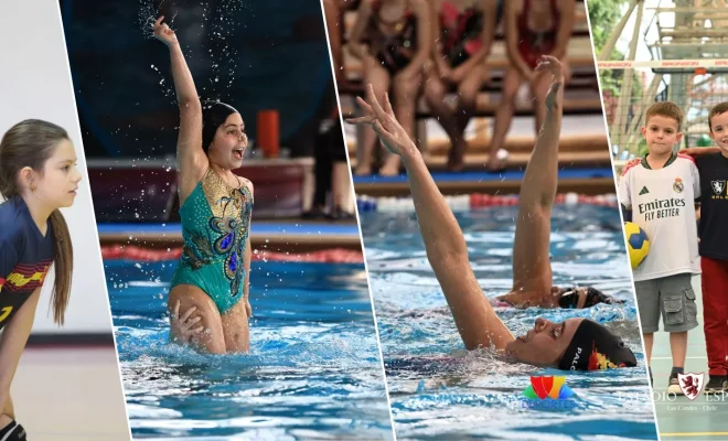 Partidos de voleibol, actividades de baloncesto, una entretenida clase de Gimnasia Funcional y la presentación de Natación Artística sumaron deporte a la celebración.