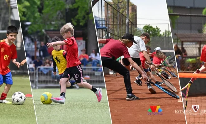 Las escuelas de Fútbol y Tenis de Estadio Español ofrecieron una entretenida jornada deportiva que contó con la participación de alumnos, familias y profesores.
